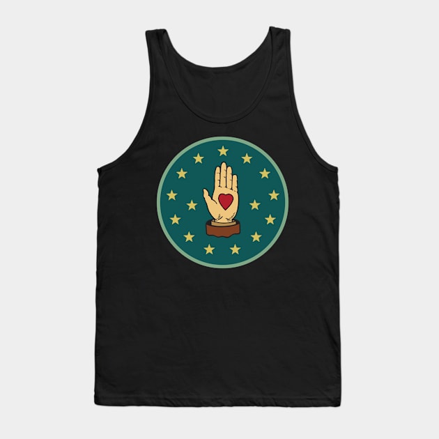 Heart in Hand Tank Top by Aaron Argandona Design